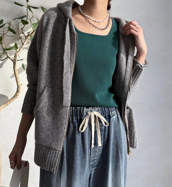  「スクエアニットタンク」|ニット・セーター|