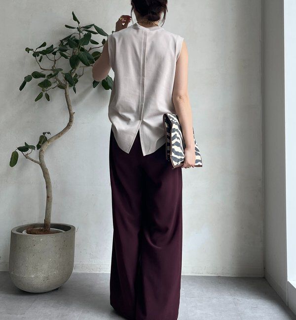  「【累計販売数3万枚突破/23色4サイズ展開！】タックワイドパンツ」|チノ|