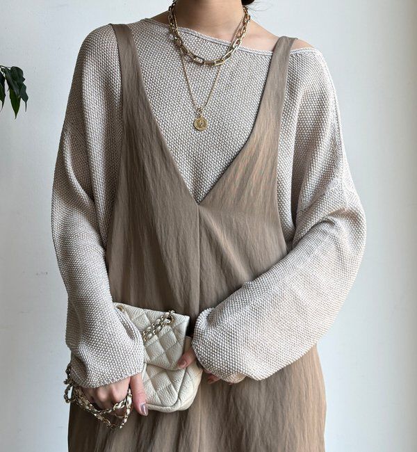  「【新色追加/前後2WAYで着られる】深Vワンピース」|ワンピース|