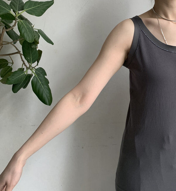  「ラメステッチキャミタンク」|Tシャツ・カットソー|