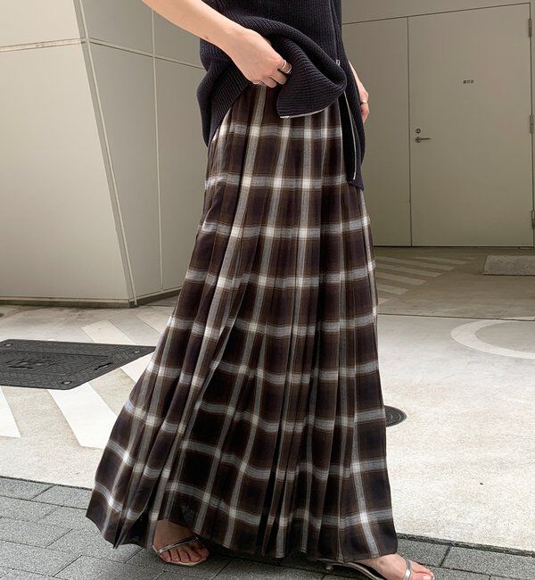  「チェックプリーツスカート」|スカート|