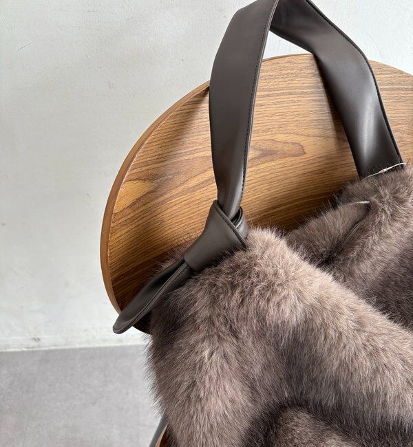  「ワンハンドルエコファーバッグ」|トートバッグ|