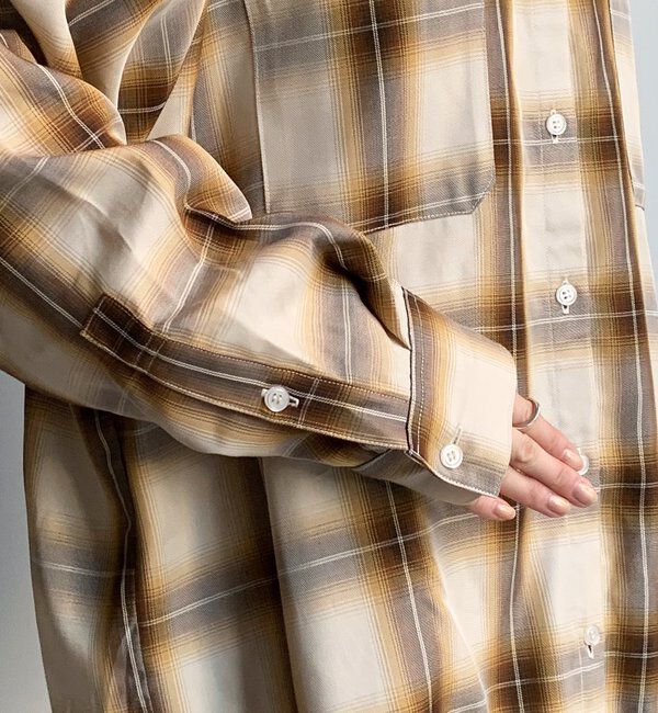  「オンブレチェックドロストシャツ」|シャツ・ブラウス|