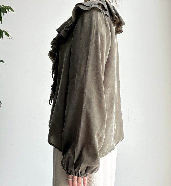  「キュプラフリルブラウス」|シャツ・ブラウス|