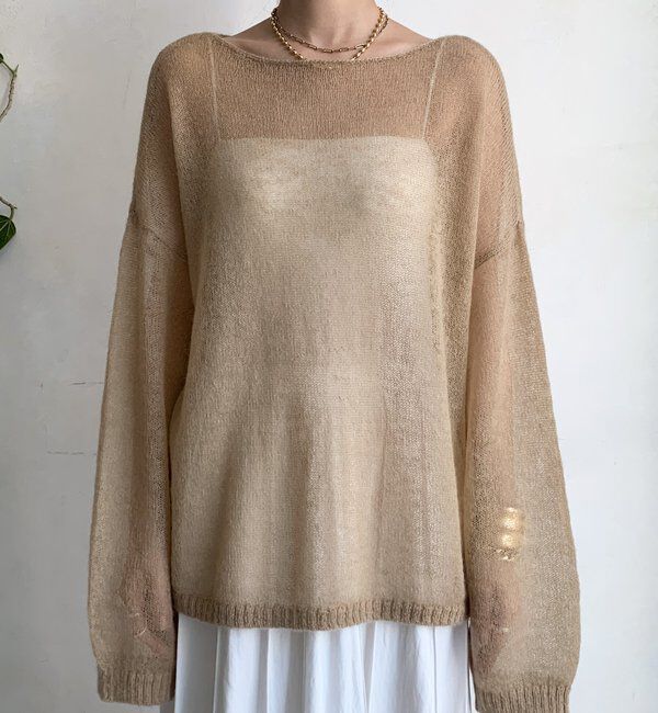  「シアーモヘヤプルオーバー」|ニット・セーター|