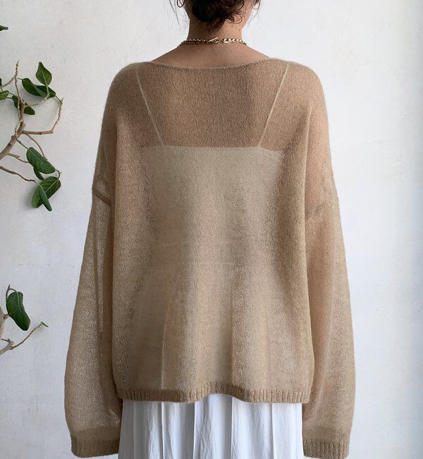  「シアーモヘヤプルオーバー」|ニット・セーター|