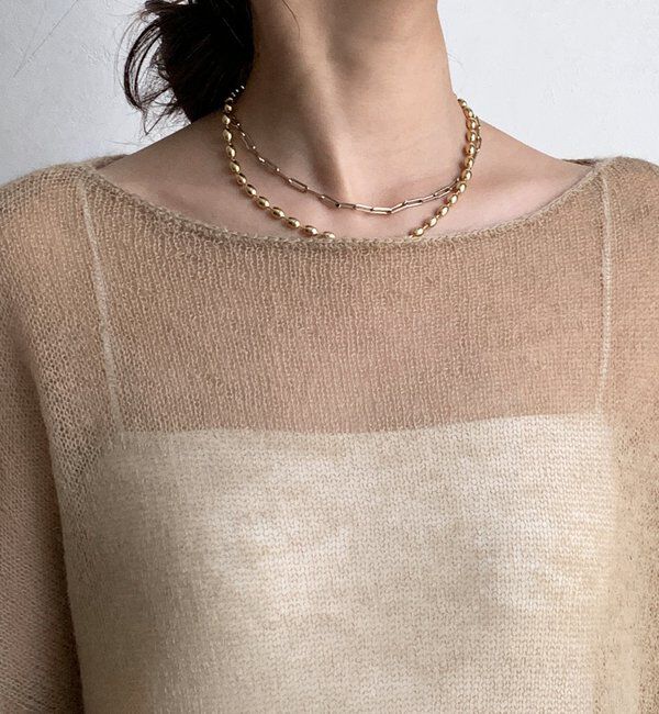  「シアーモヘヤプルオーバー」|ニット・セーター|