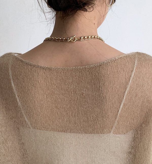  「シアーモヘヤプルオーバー」|ニット・セーター|