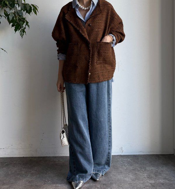  「ツイードジャケット」|ブルゾン・スタジャン|