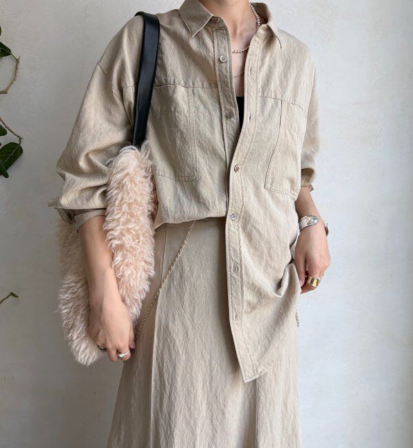  「【セットアップ対応】ピグメントライクシャツ」|シャツ・ブラウス|