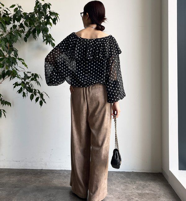  「スウェードタックパンツ」|チノ|