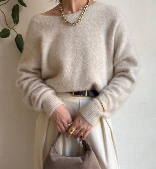  「ファーカシミヤカーディガン」|カーディガン|