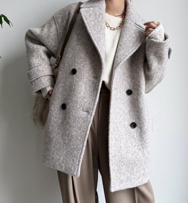  「ウーレットループピーコート」|その他|ベージュ