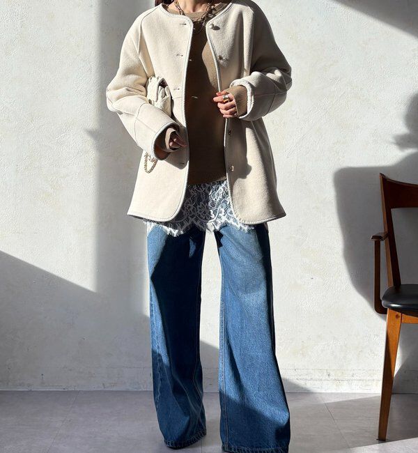  「リバーシブルボアコート」|その他|