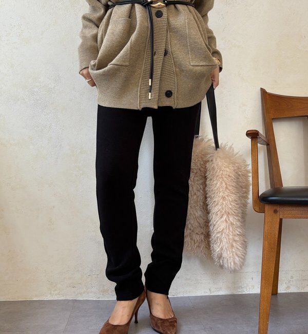  「サイドファスナーレギンスパンツ」|チノ|