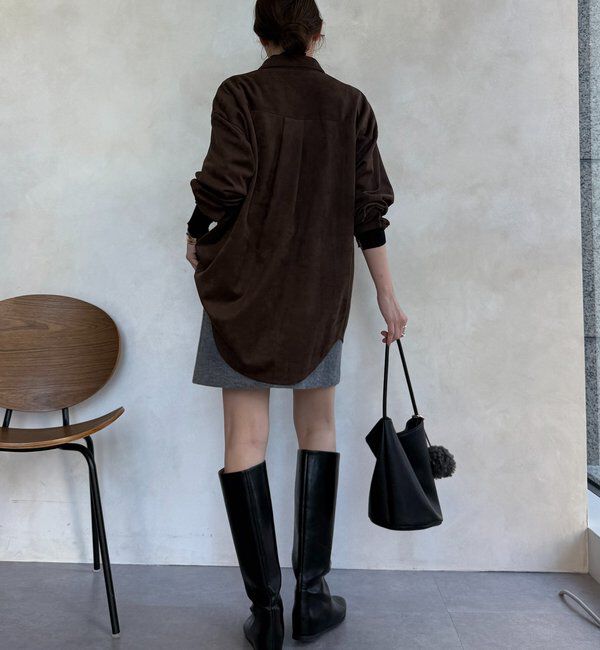  「ブークレーウールミニスカート」|スカート|