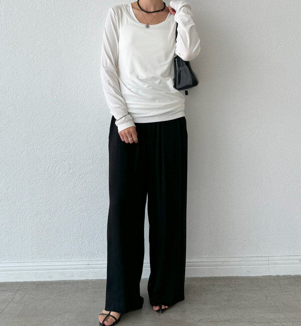  「【MYSELFbyRD（マイセルフバイリヴドロワ）】baseLongTee」|Tシャツ・カットソー|