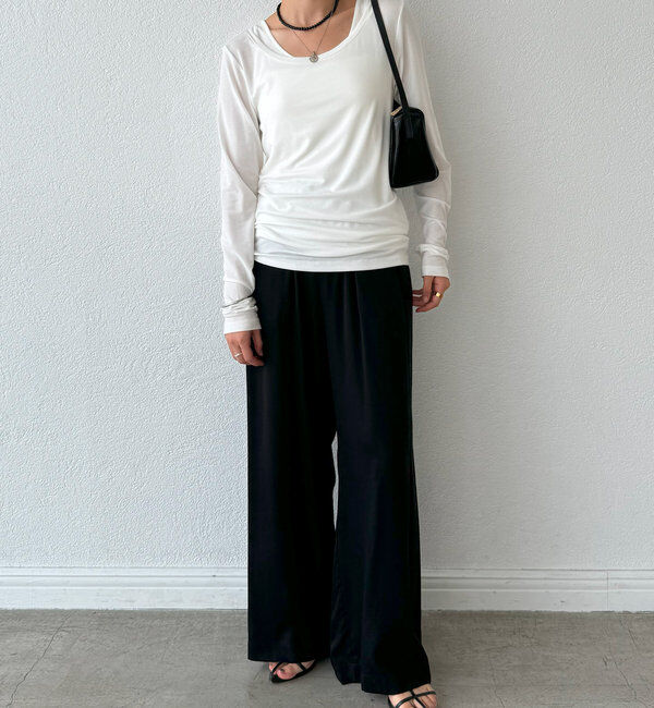  「【MYSELFbyRD（マイセルフバイリヴドロワ）】baseLongTee」|Tシャツ・カットソー|