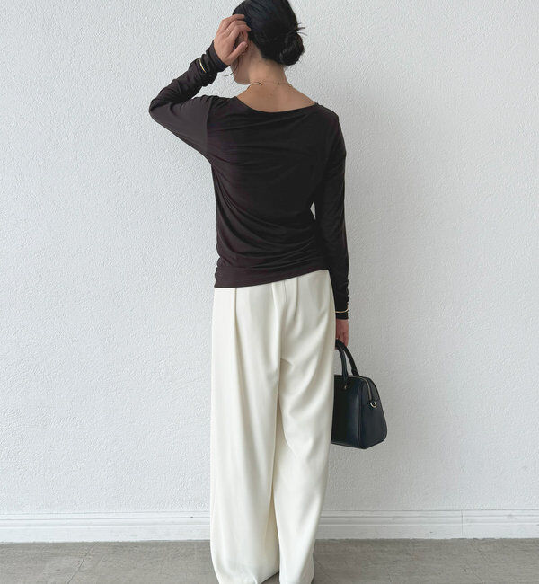  「【MYSELFbyRD（マイセルフバイリヴドロワ）】baseLongTee」|Tシャツ・カットソー|