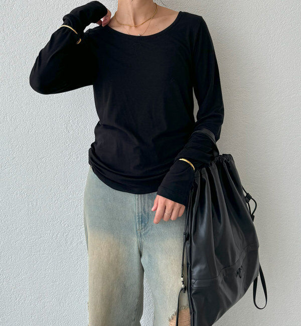  「【MYSELFbyRD（マイセルフバイリヴドロワ）】baseLongTee」|Tシャツ・カットソー|