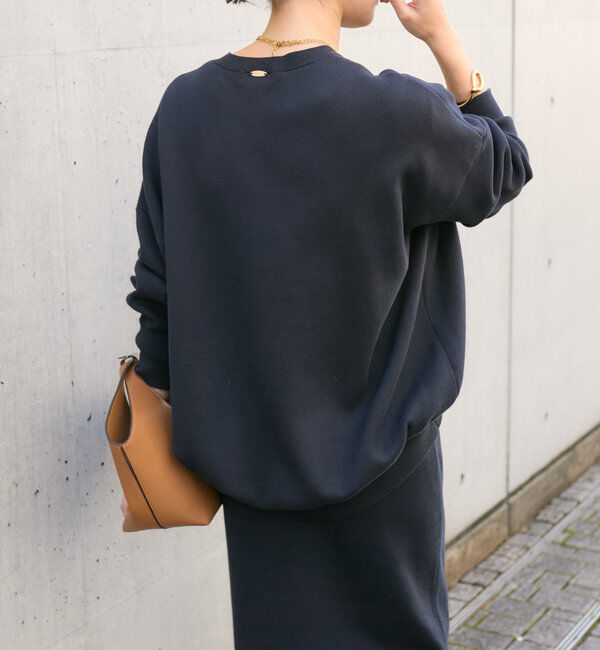  「【セットアップ対応】コットンスムースラウンドヘムニット」|ニット・セーター|