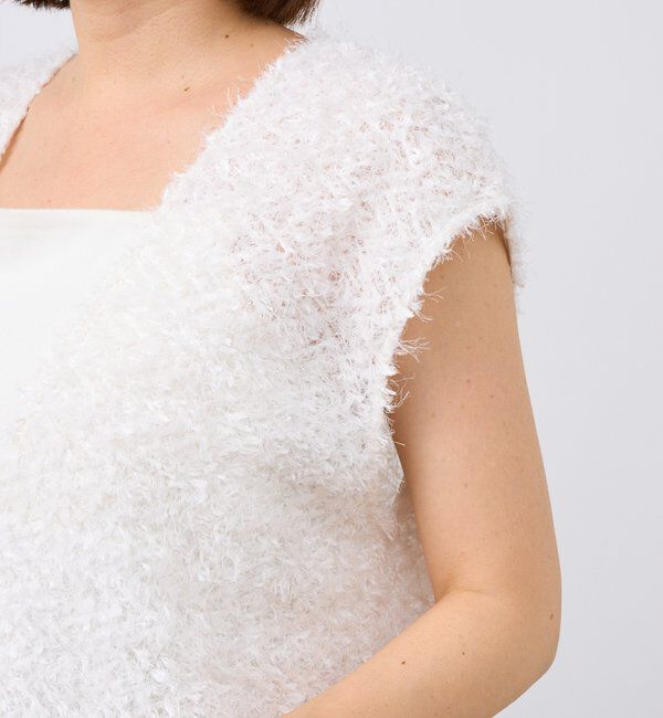  「【新色追加/着映え】フェザーチュールベスト」|ベスト・ジレ|