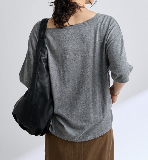  「【MONN.:. （モン）】LOOSE KNIT Tee」|ニット・セーター|