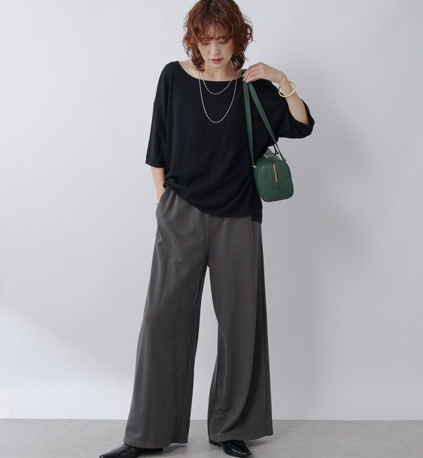  「【コーデのポイントに】ワイドスクエアショルダーバッグ」|ショルダー・メッセンジャー|