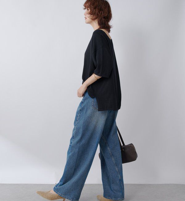  「【MONN.:.(モン)】フロントナローデニムパンツ」|デニム|