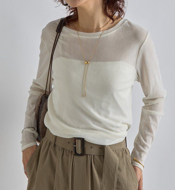  「【シーズンムード高まる】フロッキーチュールロンTee」|Tシャツ・カットソー|