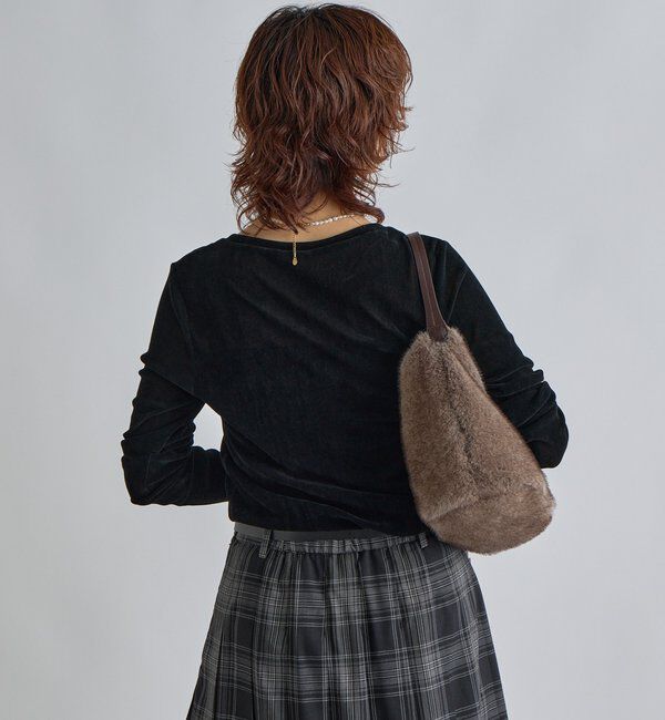  「【シーズンムード高まる】フロッキーチュールロンTee」|Tシャツ・カットソー|