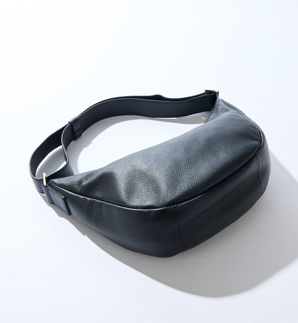  「【軽量◎】カーブレザーショルダーバッグ」|クラッチバッグ|