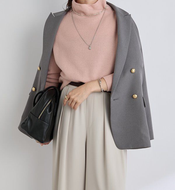  「【5色展開/万能トップス】ウール100NEWボトルネックニット」|ニット・セーター|