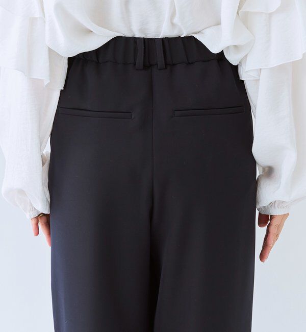  「【オケージョンや通勤に】ダブルサテンタックパンツ」|チノ|