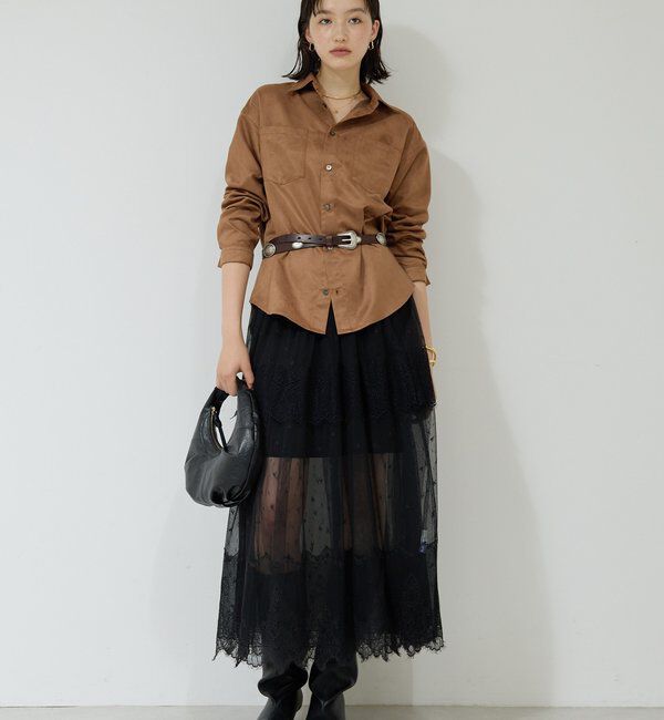 「フェイクスエードシャツ」|シャツ・ブラウス|