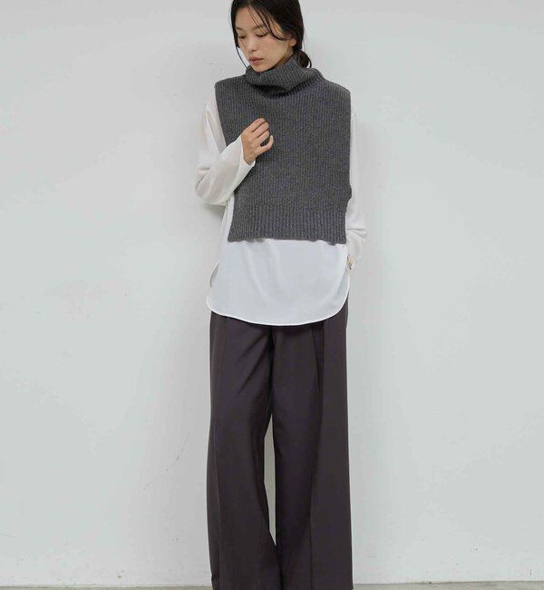  「レイヤードニットベスト」|ニット・セーター|