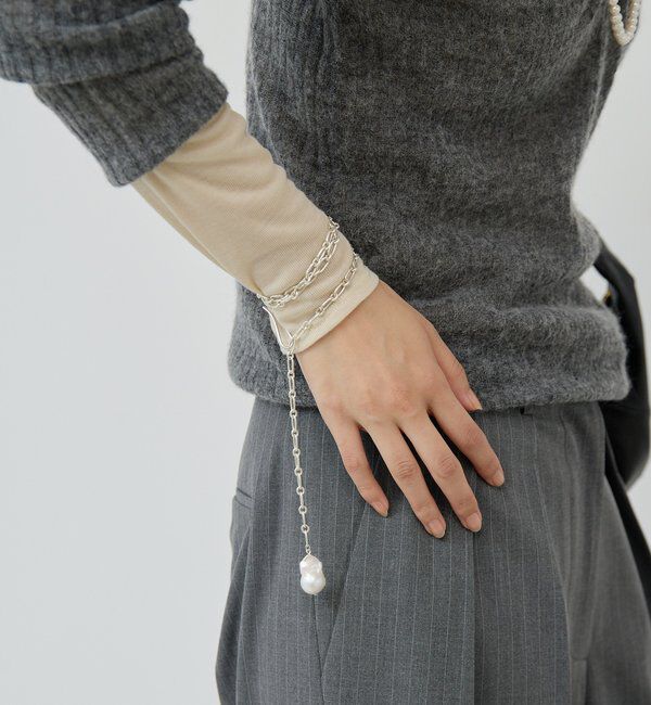  「【25th記念アイテム】【2.718】オイスターパールチェーンネックレス」|リング|