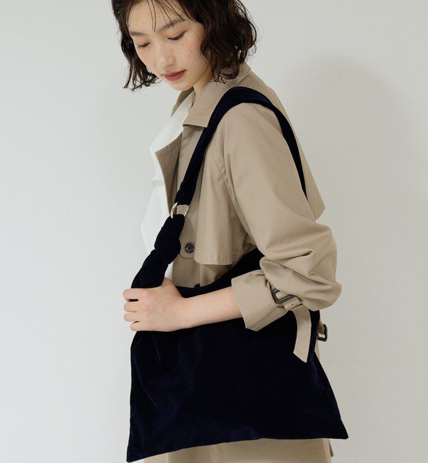  「【2.718】ベロアノットショルダー」|トートバッグ|