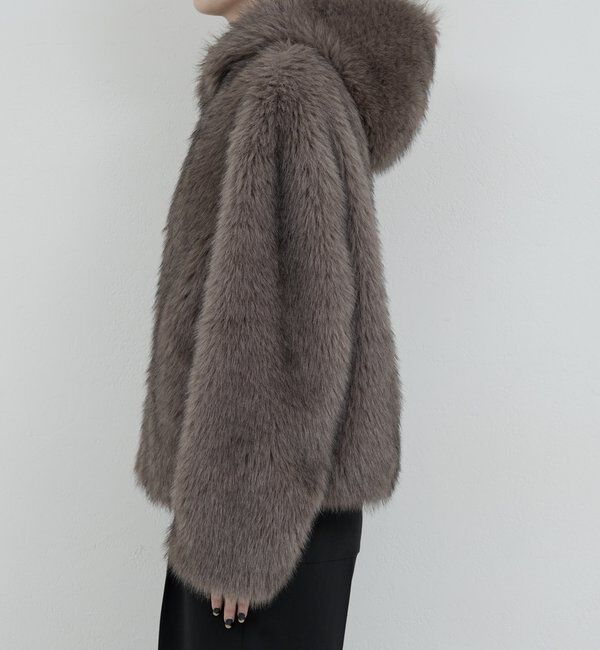  「エコファーフーディーブルゾン」|ブルゾン・スタジャン|