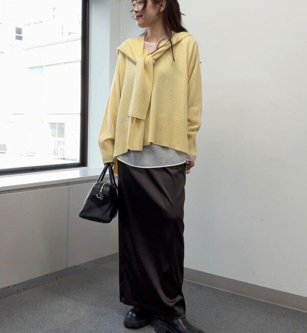  「【脱マンネリニット】【MANAKAコラボ】フードセットニット」|ニット・セーター|