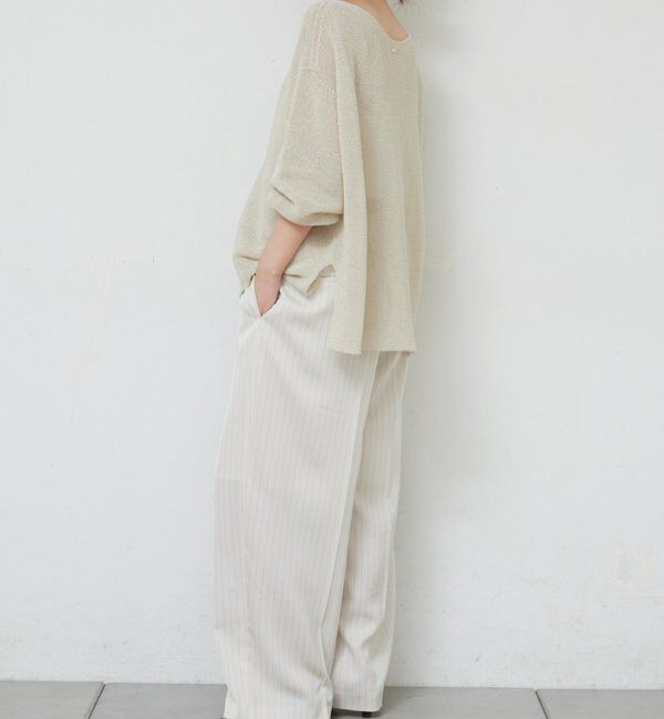  「ペーパーヤーンメッシュニット」|ニット・セーター|