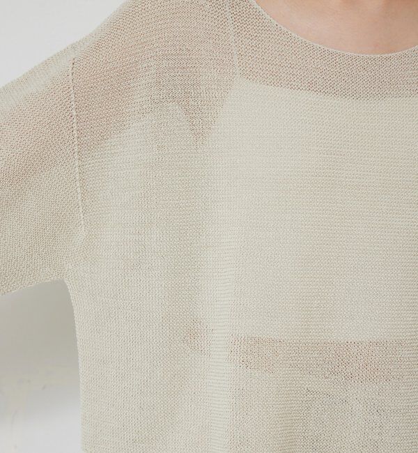  「ペーパーヤーンメッシュニット」|ニット・セーター|