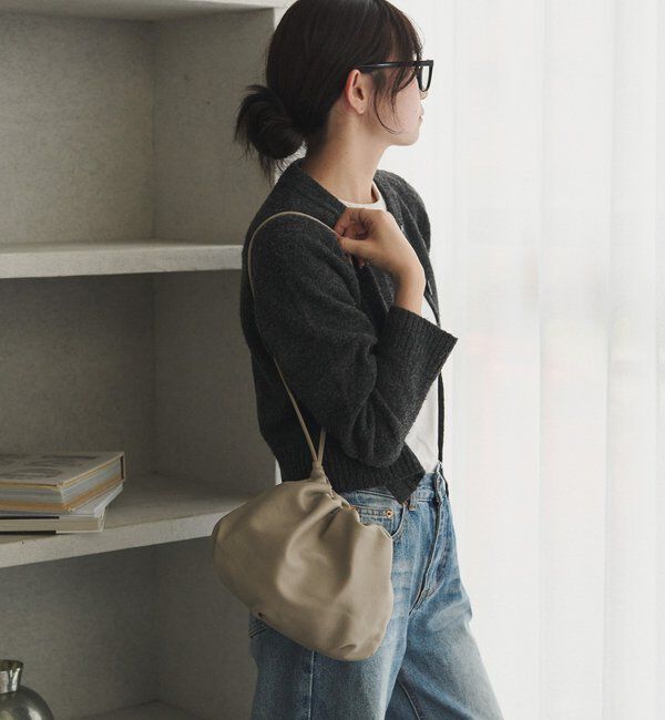  「レザー巾着4WAYショルダーバッグ」|ショルダー・メッセンジャー|