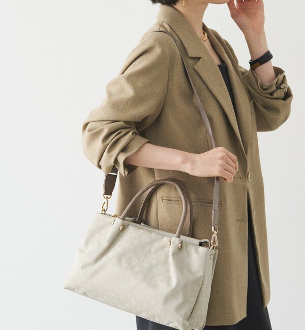  「ナイロン三層2WAYミニトートバッグ」|トートバッグ|エクリュ