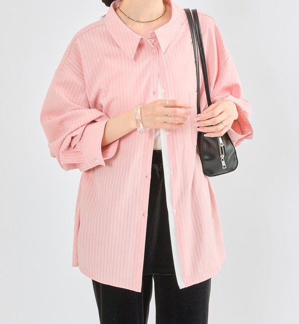  「[森川企画]レイヤードストライプドロストシャツ」|シャツ・ブラウス|