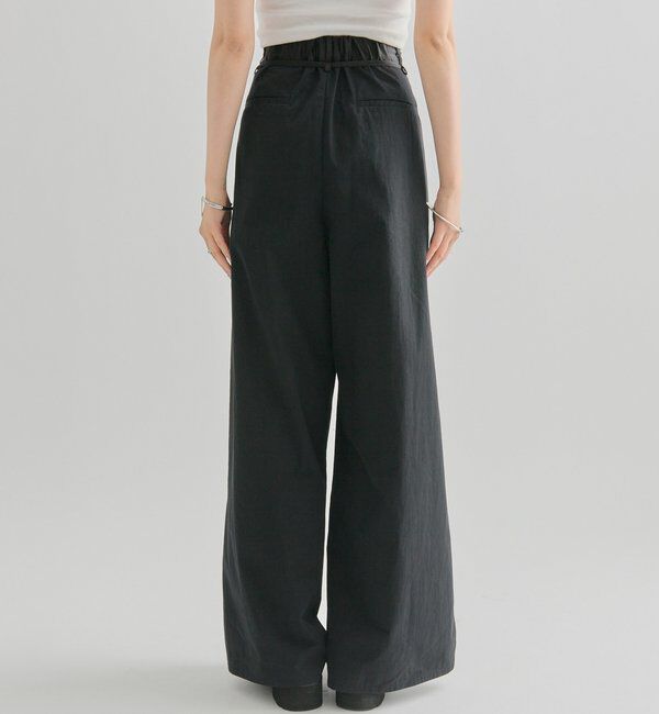  「サテンベルトパンツ」|チノ|