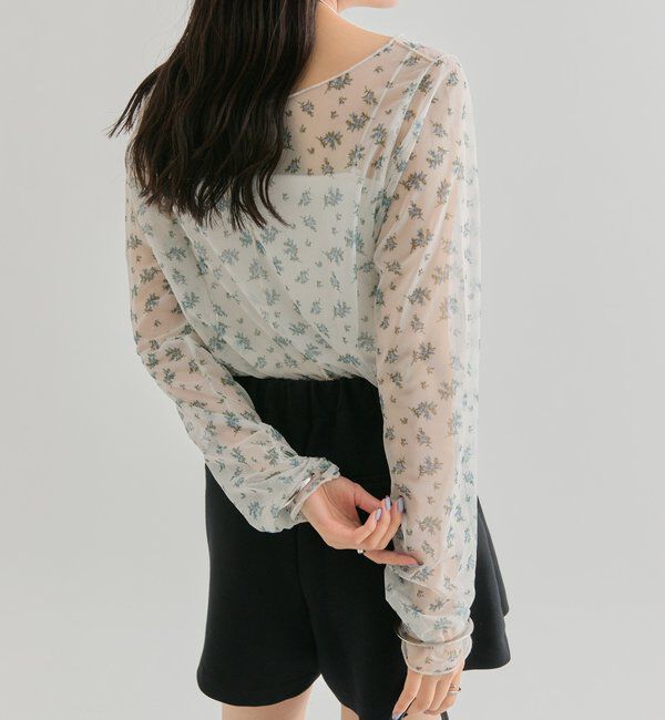  「シアースリットチュール トップス」|Tシャツ・カットソー|