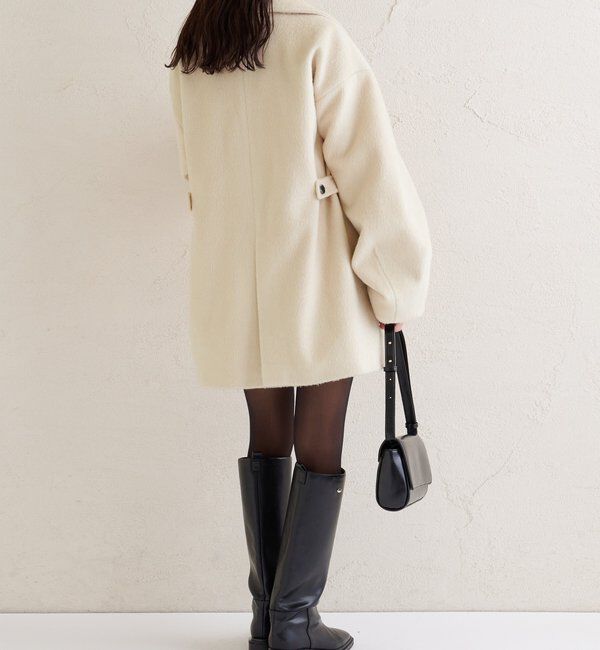  「ウール混 シャギーミドルコート」|その他|