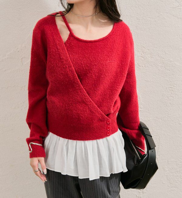  「ペプラムドッキングニット」|ニット・セーター|