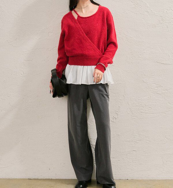  「ペプラムドッキングニット」|ニット・セーター|